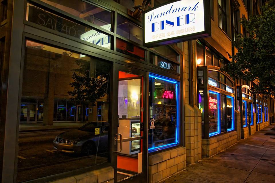 Landmark Diner Downtown Atlanta Where The Stars Meet At Night 24 Landmark Diner Downtown Atlanta Where The Stars Meet At Night 24 Hours Open In Buckhead American Restaurant